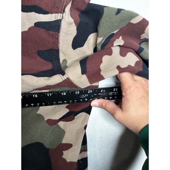 Walls Blizzard Pruf Camo Work Jacket Youth XL Hooded Insulated Canvas W35080WGW - Picture 11 of 11